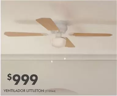 Oferta de Ventilador Littleton por $999 en The Home Depot