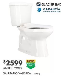 Oferta de Glacier Bay - Sanitario Valenca por $2599 en The Home Depot