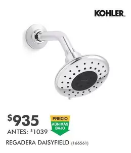 Oferta de Kohler - Regadera Daisyfield por $935 en The Home Depot