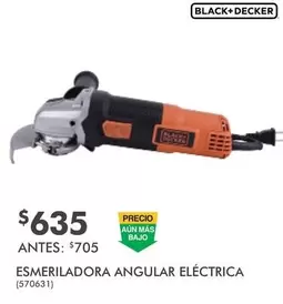 Oferta de Black And Decker - Esmeriladora Angular Eléctrica por $635 en The Home Depot