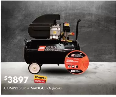 Oferta de Compresor + Manguera por $3897 en The Home Depot