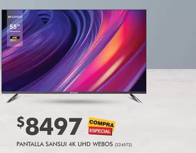 Oferta de Pantalla Sansui 4K Uhd Webos por $8497 en The Home Depot