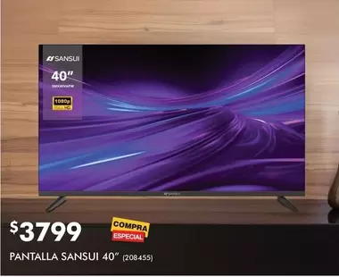 Oferta de Sansui - Pantalla 40" por $3799 en The Home Depot