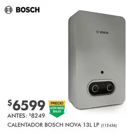 Oferta de Bosch - Calentador Nova 13l LP por $6599 en The Home Depot