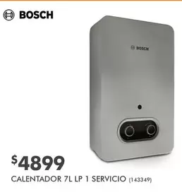 Oferta de Bosch - Calentador 7l LP 1 Servicio por $4899 en The Home Depot