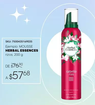 Oferta de Herbal Essences - Ejmelo / por $57.6 en Del Sol
