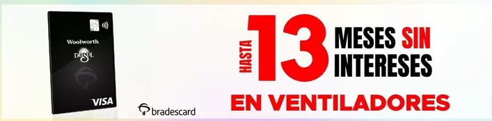Oferta de Woolworth - Meses Sin Intereses en Del Sol