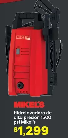 Oferta de Mikel's - Hidrolavadora De Alta Presion 1500 Ps por $1299 en Soriana Híper