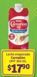 Oferta de Nestlé - Leche Evaporada Carnation UHT por $17.9 en Soriana Híper