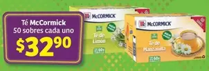 Oferta de McCormick - Té 50 Sobres Cada Uno por $32.9 en Soriana Híper
