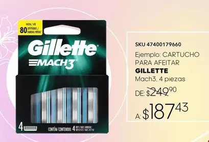 Oferta de Gillette -  - por $187.43 en Woolworth