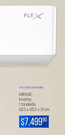 Oferta de Flex - Mirage, Inverter, 1 Tonelada por $7 en Woolworth