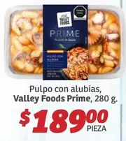 Oferta de Valley Foods - Pulpo Con Alubias,  Prime por $189 en Soriana Híper