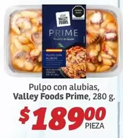 Oferta de Valley Foods - Pulpo Con Alubias,  Prime por $189 en Soriana Híper