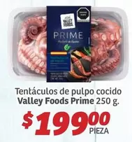 Oferta de Prime - Tentáculos De Pulpo Cocido Valley Foods por $199 en Soriana Híper