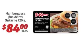 Oferta de Sukarne - Hamburguesa Fina De Res por $84 en Soriana Híper