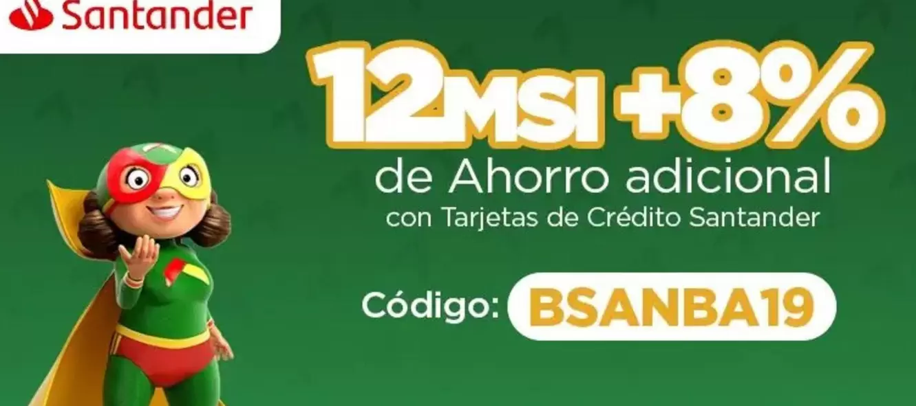 Oferta de 8 - 12MSI+% Ahorro De Adviento en Bodega Aurrera