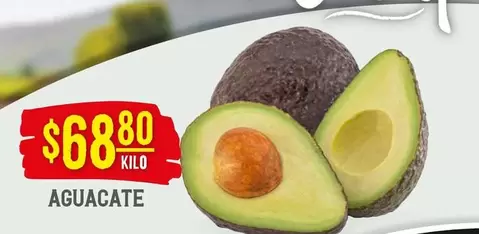Oferta de Aguacate por $68.8 en Soriana Híper