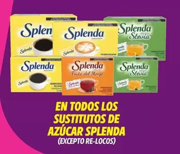 Oferta de Splenda - En Todos Los Sustitutos De Azúcar en Soriana Híper