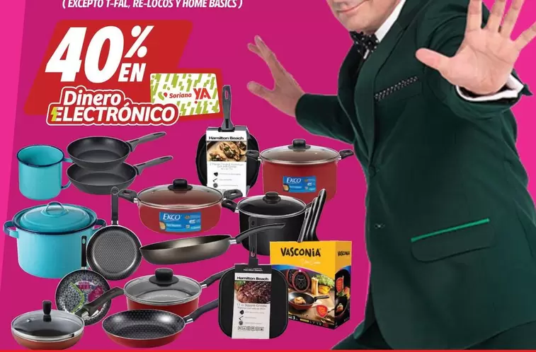 Oferta de T-fal - Dinero Electronico en Soriana Híper