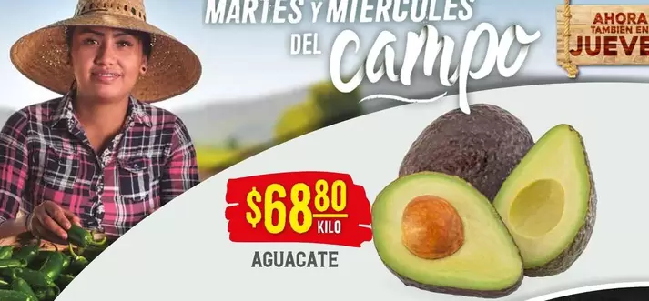 Oferta de Del Campo - Aguacate por $68.8 en Soriana Híper