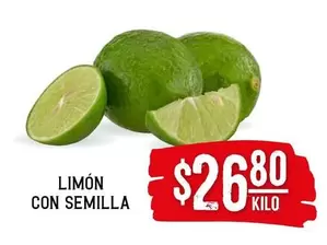 Oferta de Limon Con Semilla por $26.8 en Soriana Híper