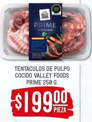 Oferta de Prime - Tentaculos De Pulpo Cocido Valley Foods por $199 en Soriana Híper