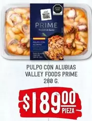 Oferta de Prime - Pulpo Con Alubias Valley Foods por $189 en Soriana Híper